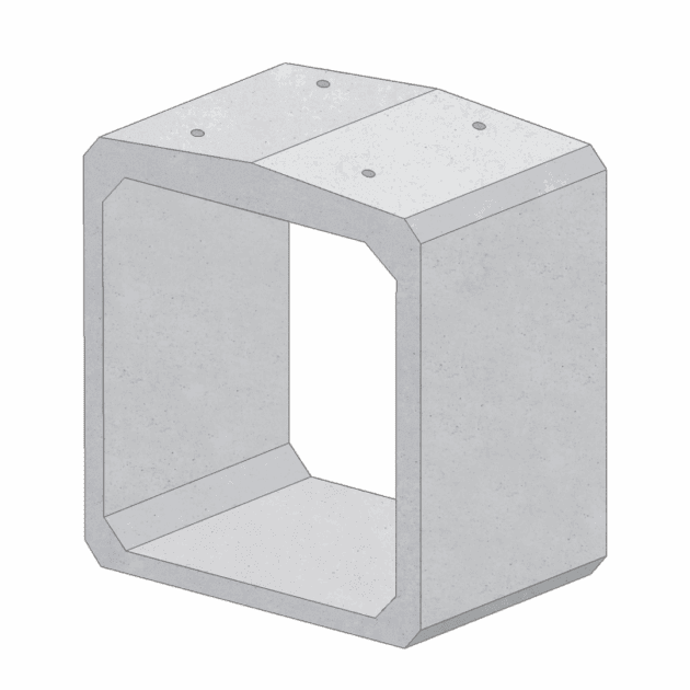 Cadru tip C - Se utilizează la alcătuirea podețelor din elemente de beton armat, pentru drumuri