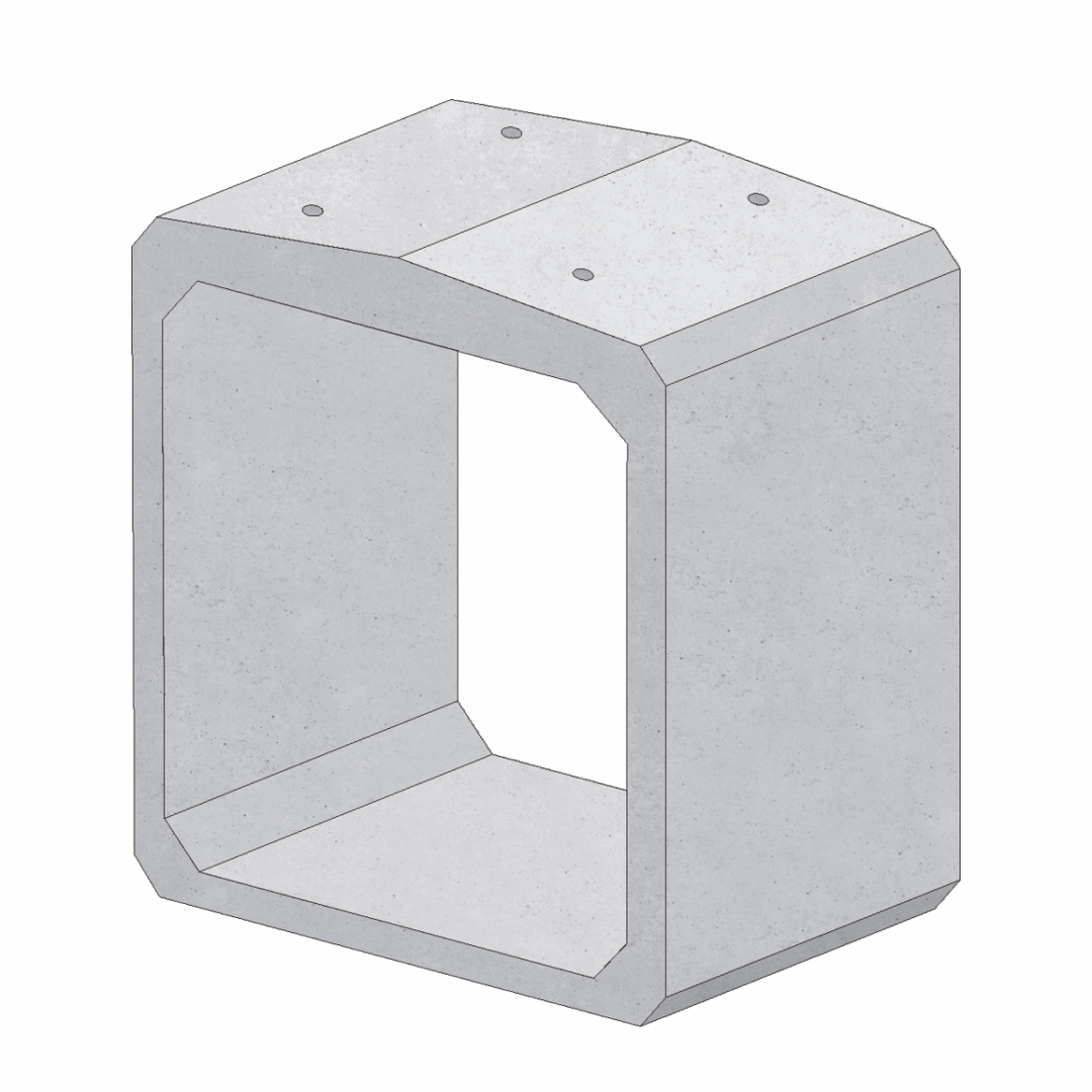 Cadru tip C - Se utilizează la alcătuirea podețelor din elemente de beton armat, pentru drumuri